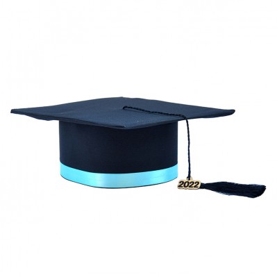 Toca Absolvire neagra cu bentita turcoaz spre verde - Toci clasa 8